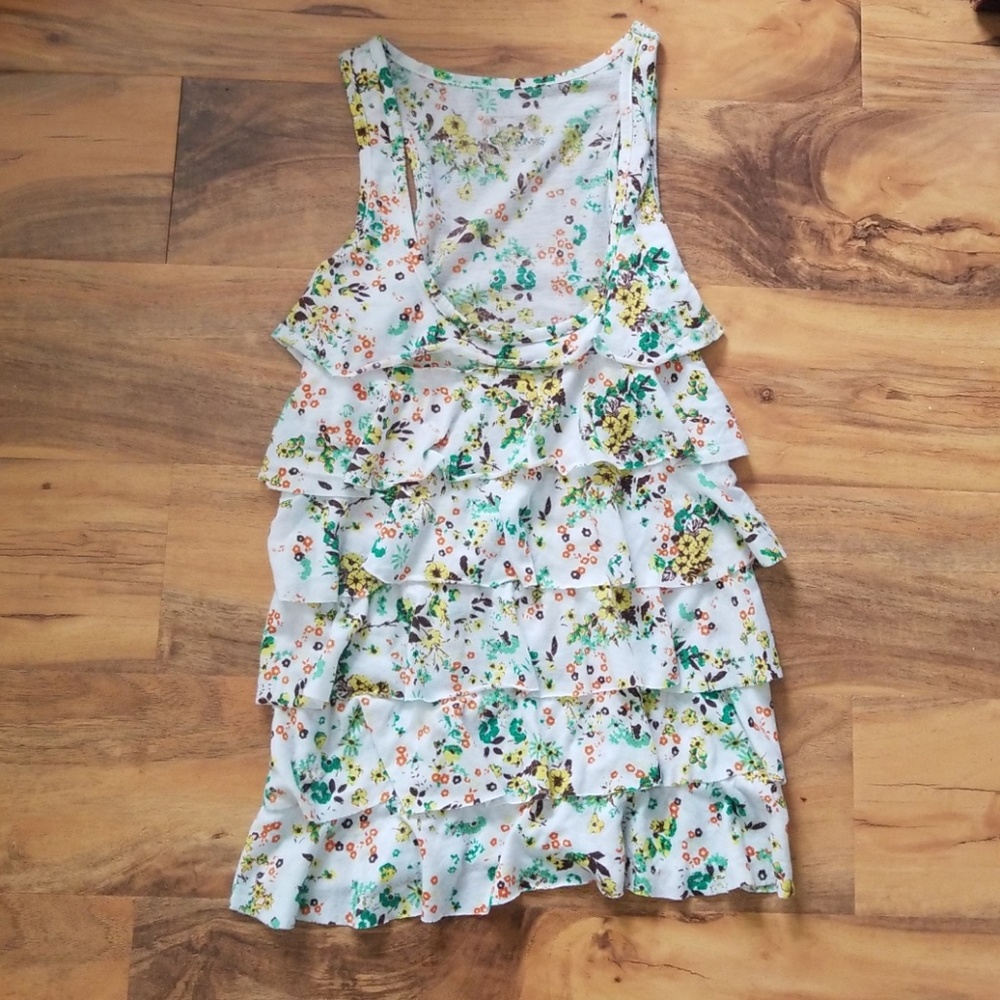 🌸5for12🌸 Decree Floral Ruffle Tank Top